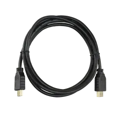 Cable HDMI - Conectores HDMI tipo A macho - Alta velocidad - 1.8 m - Color negro - Conectores anticorrosión