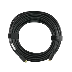 Cable HDMI - Conectores HDMI tipo A macho - Amplificado y apantallado - 25 m - Color negro - Conectores anticorrosión