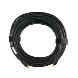 Cable HDMI - Conectores HDMI tipo A macho - Amplificado y apantallado - 25 m - Color negro - Conectores anticorrosión