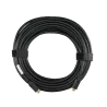 Cable HDMI - Conectores HDMI tipo A macho - Amplificado y apantallado - 25 m - Color negro - Conectores anticorrosión