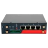 Hongdian Router Industrial 4G - 4G Cat 4 - 4 puertos PoE+ Ethernet RJ45 10/100/1000 - 2 Ranuras tarjeta SIM 4G/3G - ...