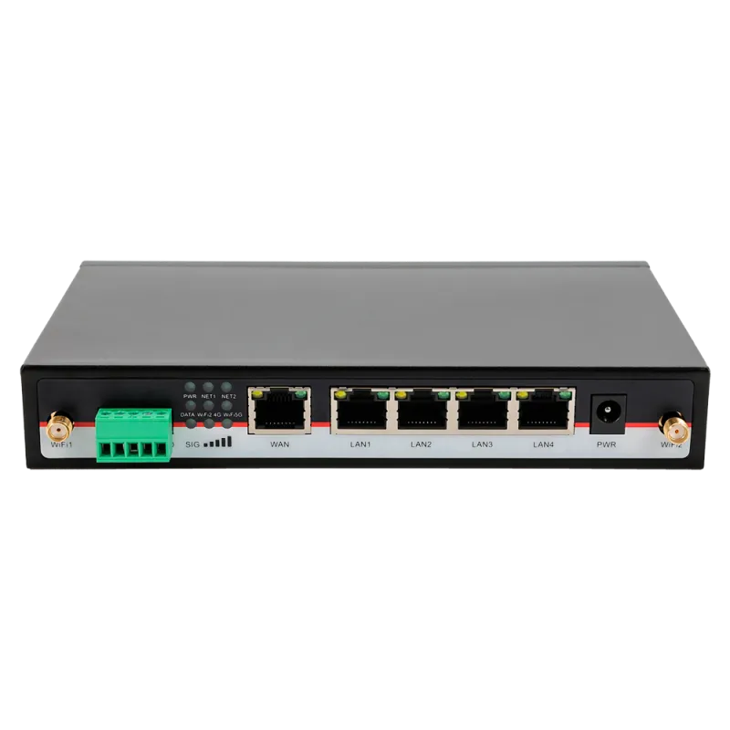 Hongdian Router 5G Industrial - 5G Sub-6Ghz SA/NSA - 5 puertos Ethernet RJ45 Gigabit - Doble Módem Dual SIM - Puert...