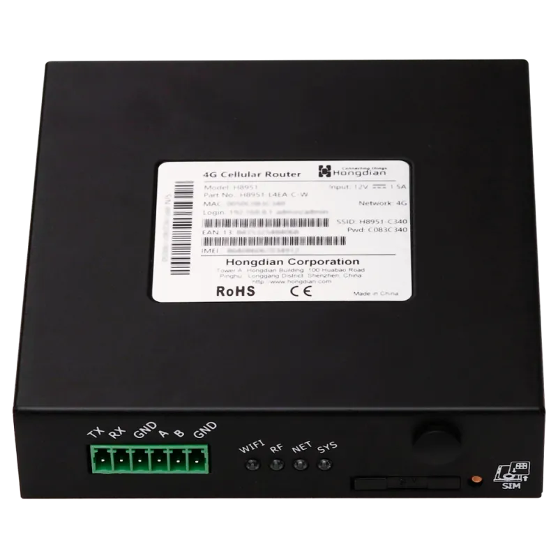 Hongdian Router Industrial 4G - 4G Cat 4 - GPS - 2 puertos Ethernet RJ45 Fast Ethernet - Ranura tarjeta SIM 4G/3G - ... Hongdian Router Industrial 4G - 4G Cat 4 - GPS - 2 puertos Ethernet RJ45 Fast Ethernet - Ranura tarjeta SIM 4G/3G - ...