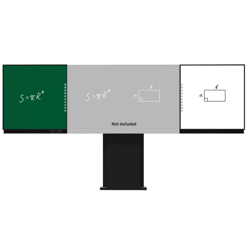 Compatible con interactiva IB-TE-YL-86E2 - Pizarra lateral izquierda para tiza - Pizarra lateral derecha para rotul...