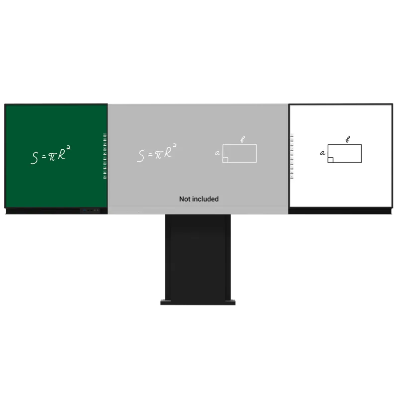 Compatible con interactiva IB-TE-YL-86E2 - Pizarra lateral izquierda para tiza - Pizarra lateral derecha para rotul...