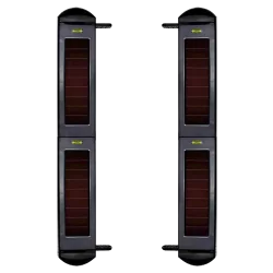 Detector de barrera solar por infrarrojos - Completamente inalámbrica | 4 haces - Alcance de señal hasta 1000m - Alca...