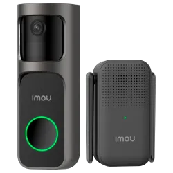 Doorbell WiFi a bateria Imou 3 Megapixel 2K - Batería 5000 mAh - Lente 2.3 mm / IR 5m - Detección de humanos por PIR ...