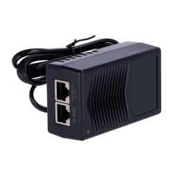 Inyector PoE - Entrada/Salida RJ45 10/100 Mbps - Potencia 15 W - Distancia máxima 100 m - Velocidad 100M - Estabiliza...