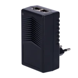 Inyector PoE de pared - Entrada/Salida RJ45 10/100 Mbps - Potencia 15 W - Distancia máxima 100 m - Velocidad 100M - E...