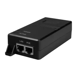 Inyector PoE - Entrada/Salida RJ45 10/100/1000 Mbps - Potencia 60 W - Distancia máxima 100 m - PoE/PoE+/Hi-PoE IEEE80...