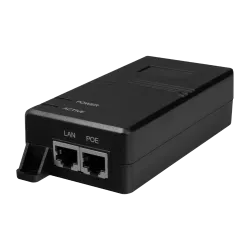 Inyector PoE - Entrada/Salida RJ45 10/100/1000 Mbps - Potencia 60 W - Distancia máxima 100 m - PoE/PoE+/Hi-PoE IEEE80...