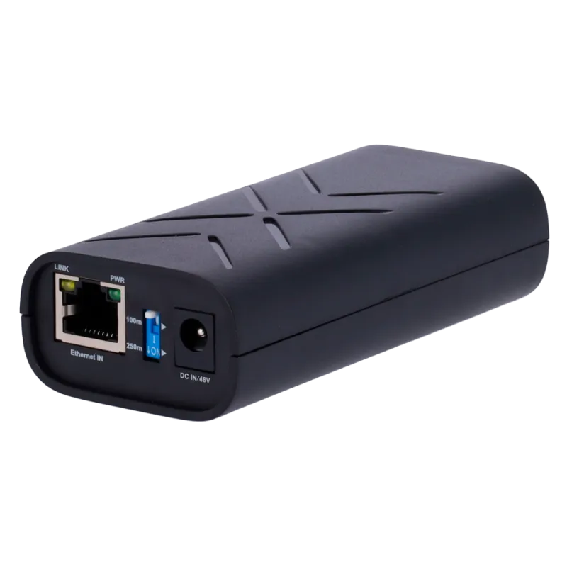 Inyector PoE Dual - Entrada RJ45 10/100/1000 Mbps - Potencia total 60 W - Distancia máxima 100 m - PoE/PoE+ IEEE802.3...