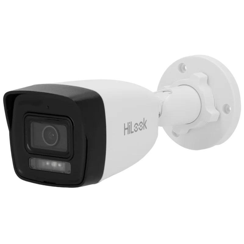 Cámara Bullet IP Hilook - Gama Hilook - 8 MP | Lente 2.8 mm - IR 30 m | WDR 120 dB | Micrófono integrado - PoE | H.26...