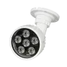 Foco infrarrojo de alcance 100m - Iluminación por LEDs - 850nm, 60° de apertura - 6 leds Ø10 - Incluye célula de foto...