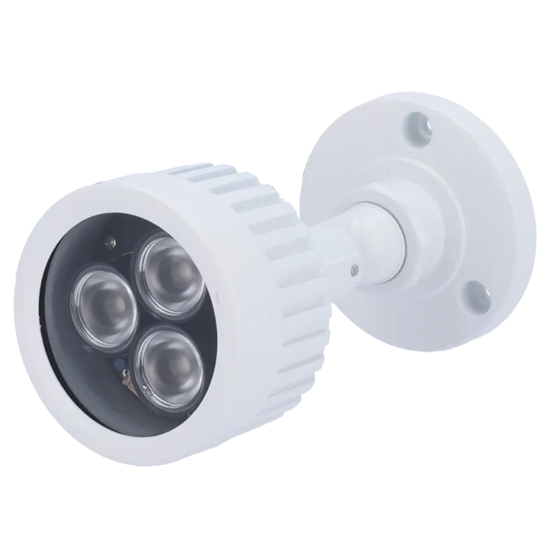 Foco infrarrojo de alcance 50m - Iluminación por LEDs - 60° de apertura - 3 leds Ø10 - Incluye célula de fotocontrol ... Foco infrarrojo de alcance 50m - Iluminación por LEDs - 60° de apertura - 3 leds Ø10 - Incluye célula de fotocontrol ...