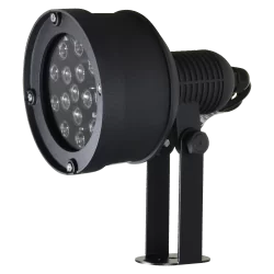Foco infrarrojo de alcance 120m - Iluminación por LEDs - 850nm, 60° de apertura - 6 leds Ø10 - Incluye célula de foto...