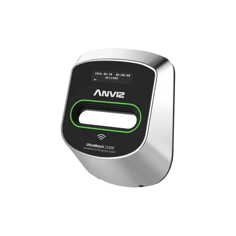 Lector biométrico autónomo ANVIZ - Iris y tarjetas EM RFID - 150 grabaciones / 50000 registros - TCP/IP, RS485, Wiega...