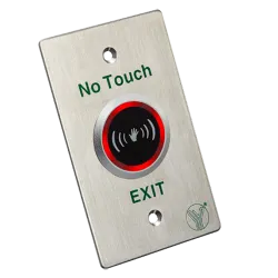 Botón de salida sin contacto - Sensor infrarrojo con LED indicador - Testado 1.000.000 usos - NO/NC/COM | Empotrado o...