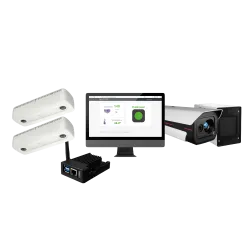 Control de Aforo Multi-Estancia y Temperatura - 2 x Cámaras de Conteo de Personas - 1 x KIT-BODYTEMP-BLACKBODY - PC c...