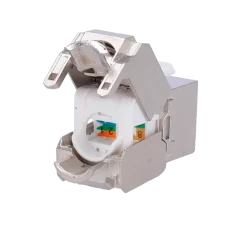 Conector para cables FTP - Conector salida RJ45 - Compatible FTP categoría 6 - Fácil instalación sin necesidad de her...