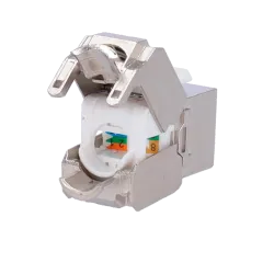 Conector para cables FTP - Conector salida RJ45 - Compatible FTP categoría 6 - Fácil instalación sin necesidad de her...