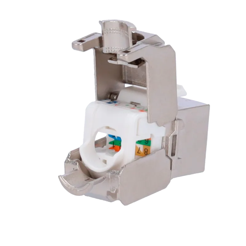 Conector para cables FTP - Conector salida RJ45 - Compatible FTP categoría 6A - Fácil instalación sin necesidad de he...