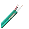 Cable coaxial KX6 - Vídeo y alimentación - Rollo de 300 metros - Cubierta color verde - Cubierta exterior LSZH - Baja...