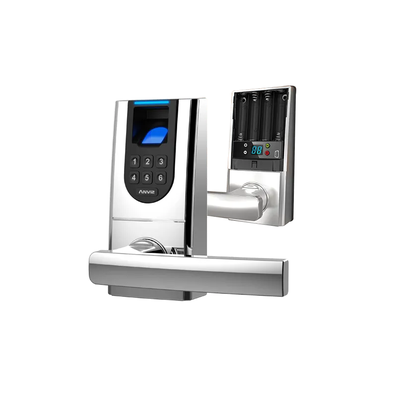 Cerradura inteligente ANVIZ - Huellas dactilares y teclado - Hasta 99 usuarios y 4 administradores - Autónoma 4 x pil... Cerradura inteligente ANVIZ - Huellas dactilares y teclado - Hasta 99 usuarios y 4 administradores - Autónoma 4 x pil...