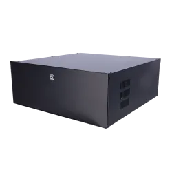 Caja metálica cerrada para DVR - Específico para CCTV - Para grabadores de hasta 4U rack - Cerradura de leva - Ventil...
