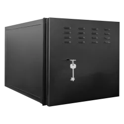 Caja metálica cerrada para DVR - Específico para CCTV - Para grabadores de hasta 6U rack - Cerradura de leva - Compat...