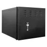 Caja metálica cerrada para DVR - Específico para CCTV - Para grabadores de hasta 6U rack - Cerradura de leva - Compat...