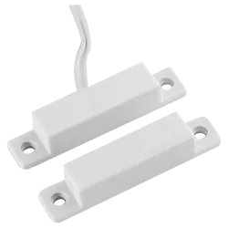 Contacto magnético - Apto para instalar en madera - Tecnología Reed - Sistema de conexión por 2 hilos - Resistencia a...