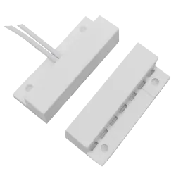 Contacto magnético - Apto para instalar en madera - Tecnología Reed - Sistema de conexión por 2 hilos - Resistencia a...