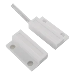 Contacto magnético - Apto para instalar en madera - Tecnología Reed - Sistema de conexión por 2 hilos - Resistencia a...