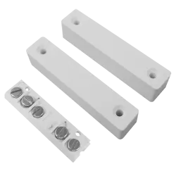 Contacto magnético - Apto para instalar en madera - Tecnología Reed - Sistema de conexión por 5 terminales - Resisten...