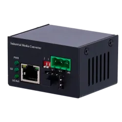 Conversor de medios Industrial - 1x Ethernet RJ45 - 1x SFP - Fast Ethernet - 10/100 Base-TX - Tamaño Ultra Compacto -...