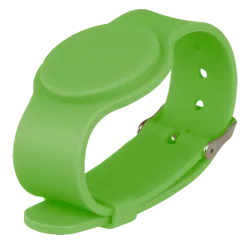 Pulsera de proximidad - ID por radiofrecuencia - MF pasivo | Color verde - Alta frecuencia 13.56 MHz - Correa ajustab...