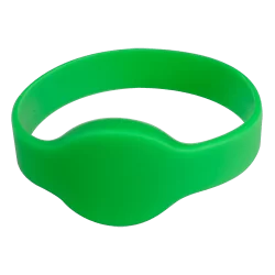 Pulsera de proximidad - ID por radiofrecuencia - MF pasivo | Color verde - Alta frecuencia 13.56 MHz - Diámetro 65 mm...