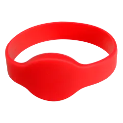 Pulsera de proximidad - ID por radiofrecuencia - MF pasivo | Color rojo - Alta frecuencia 13.56 MHz - Diámetro 65 mm ...