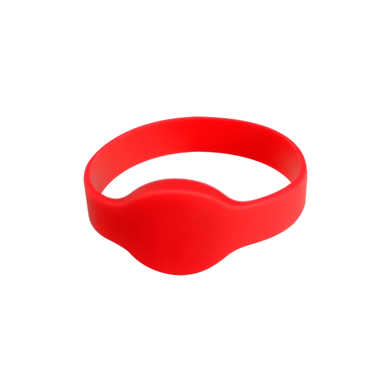 Pulsera de proximidad - ID por radiofrecuencia - MF pasivo | Color rojo - Alta frecuencia 13.56 MHz - Diámetro 65 mm ...
