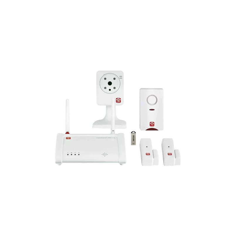 Kit de alarma doméstica Home8 - Conexión a internet / IP Cloud - Servicio solo bajo suscripción - Cámara IP / Verific...