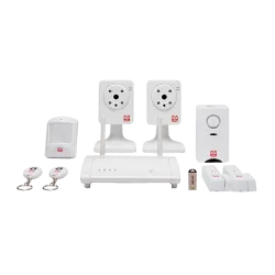 Kit de alarma doméstica Home8 - Conexión a internet / IP Cloud - Servicio solo bajo suscripción - 2 Cámaras IP / Veri...