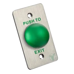 Pulsador de liberación de puerta - Tipo semiesfera - Testado 500.000 usos - NO/NC/COM | Empotrado o superficie - Medi...