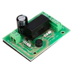 Módulo de relé - 1 entrada - 2 salidas de relés - Pequeño tamaño - Apto para todo tipo de puertas - Alimentación DC 12 V