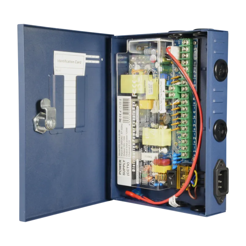 Caja de distribución de alimentación Slim - 1 entrada AC 220 V 5OHz - 9 salidas por par de cobre - Protección por fus... Caja de distribución de alimentación Slim - 1 entrada AC 220 V 5OHz - 9 salidas por par de cobre - Protección por fus...