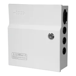 Caja de distribución de alimentación - 1 entrada AC 110 V ~ 220 V - 9 salidas por par de cobre - Protección por fusib...