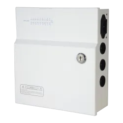 Caja de distribución de alimentación - 1 entrada AC 110 V ~ 220 V - 18 salidas por par de cobre - Protección por fusi...