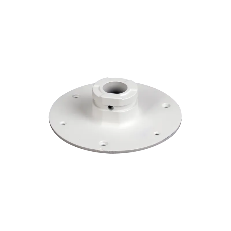 Soporte de techo - Apto para domos motorizadas - Fabricado en aluminio - 40 (Al) x 140 (Ø) mm - Pasador de cables