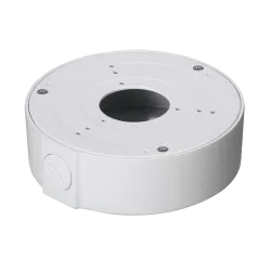 Caja de conexiones - Para cámaras domo o compactas - Apto para uso exterior - Instalación en techo o pared - Color bl...