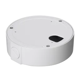 Caja de conexiones - Para cámaras domo - Apto para uso exterior - Instalación en techo o pared - Color blanco